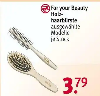 Rossmann For your beauty holzhaarbürste Angebot