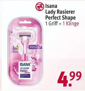 Rossmann Isana lady rasierer perfect shape Angebot
