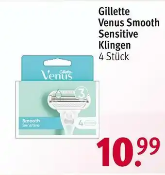 Rossmann Gillette venus smooth sensitive klingen Angebot