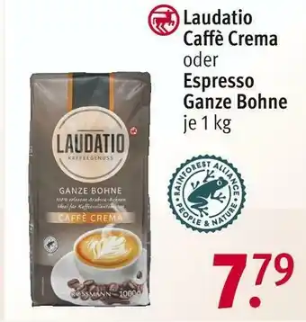 Rossmann Laudatio caffè crema oder espresso ganze bohne Angebot