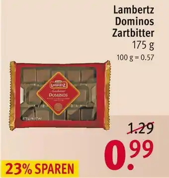 Rossmann Lambertz dominos zartbitter Angebot