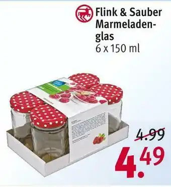 Rossmann Flink & sauber marmeladenglas Angebot