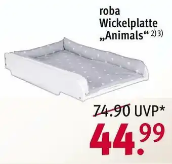 Rossmann Roba wickelplatte „animals“ Angebot