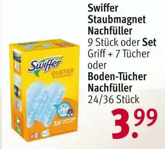 Rossmann Swiffer staubmagnet nachfüller oder boden-tücher nachfüller Angebot