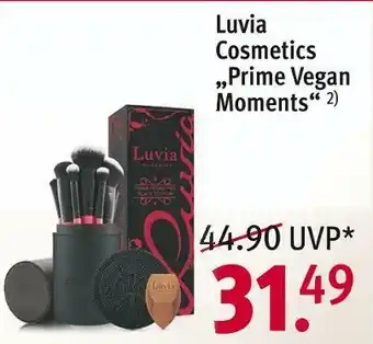 Rossmann Luvia cosmetics „prime vegan moments“ Angebot