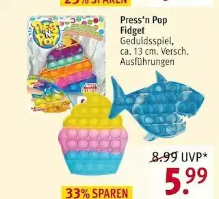 Rossmann Press‘n pop fidget Angebot