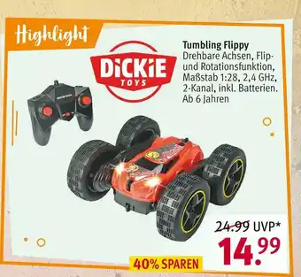 Rossmann Dickie tumbling flippy Angebot