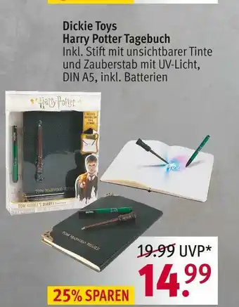 Rossmann Dickie toys harry potter tagebuch Angebot