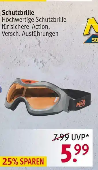 Rossmann Nerf schutzbrille Angebot
