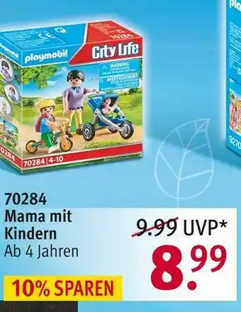 Rossmann Playmobil 70284 mama mit kindern Angebot