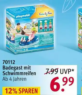 Rossmann Playmobil badegast mit schwimmreifen Angebot