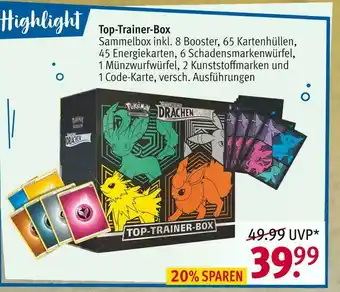 Rossmann Pokémon top-trainer-box Angebot