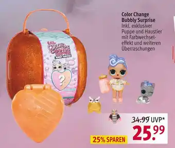 Rossmann L.o.l. color change bubbly surprise Angebot