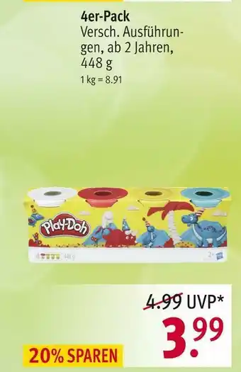 Rossmann Play-doh 4er-pack Angebot