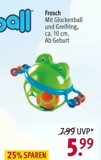 Rossmann Oball frosch Angebot