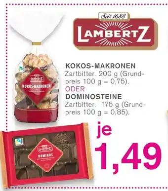 KODi Lambertz kokos-makronen oder dominosteine Angebot