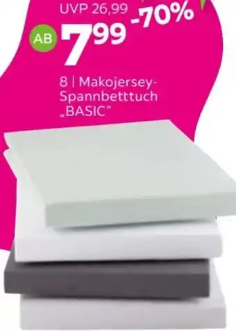 Mömax Makojersey Spannbetttuch „BASIC" Angebot