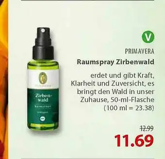 basic Primavera Raumspray Zirbenwald Angebot