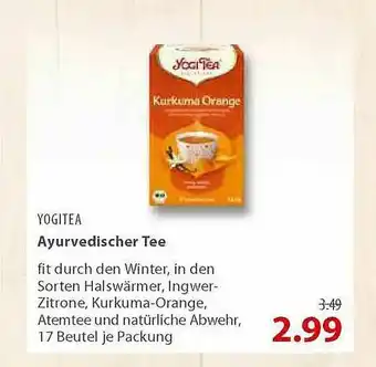 basic Yogitea Ayurvedischer Tee Angebot