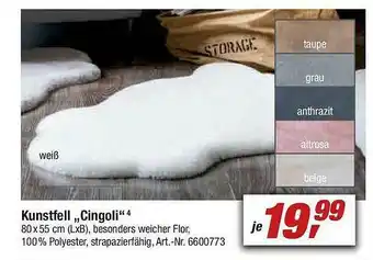 toom Baumarkt Kunstfell „cingoli” Angebot