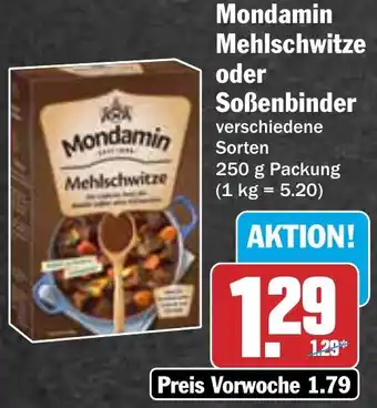 AEZ Mondamin Mehlschwitze oder Soßenbinder 250 g Packung Angebot