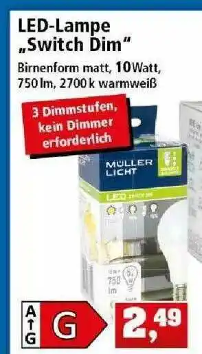 Thomas Philipps Led-lampe „switch Dim” Angebot