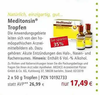 Apotal Meditonsin Tropfen Angebot