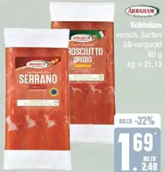 Edeka ABRAHAM Schinken 80 g Angebot