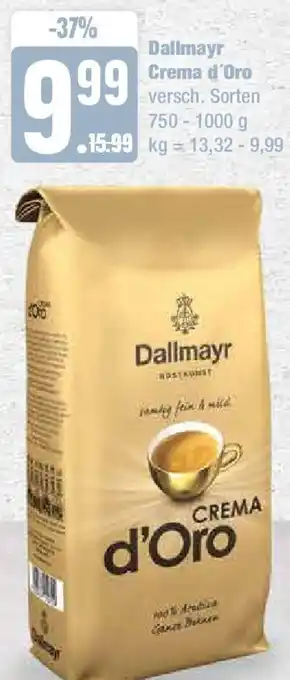 Edeka Dallmayr Crema d'Oro 750-1000 g Angebot