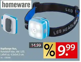 Zurbrüggen Homeware kopflampe run Angebot