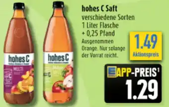 diska hohes C Saft 1L Angebot