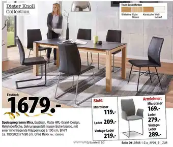 Zurbrüggen Dieter knoll collection speiseprogramm mira Angebot