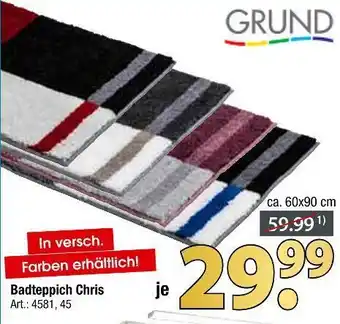 Zurbrüggen Grund badteppich chris Angebot