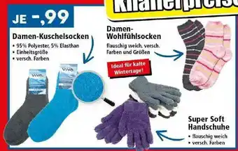 Thomas Philipps Damen-kuschelsocken, Damen-wohlfühlsocken, Super Soft Handschuhe Angebot