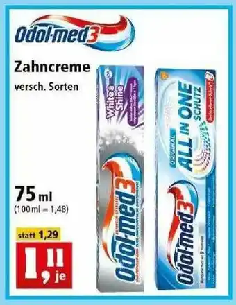 Thomas Philipps Odol-med3 Zahncreme Angebot