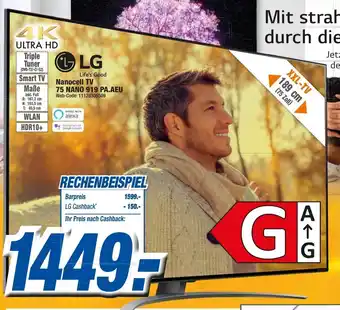 K+B Expert LG Nanocell TV 75 NANO 919 PA.AEU Angebot