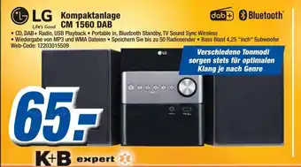 K+B Expert LG Kompaktanlage CM 1560 DAB Angebot