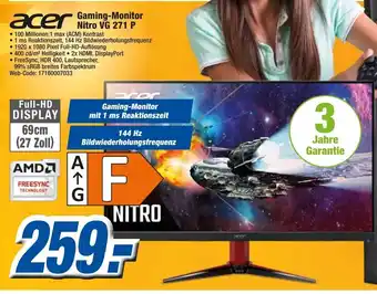 K+B Expert Acer Gaming Monitor Nitro VG271P Angebot