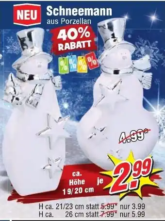 Wiglo Wunderland Schneemann Angebot