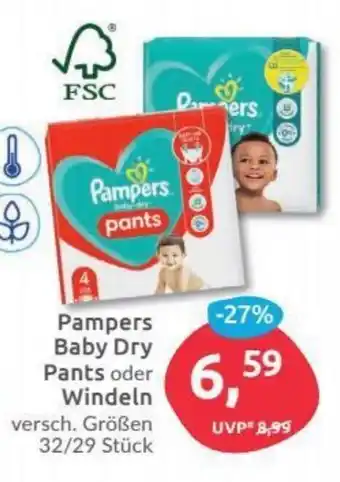 Budni Pampers Baby Dry Pants oder Windeln Angebot