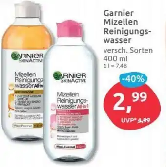 Budni Garnier Mizellen Reinigungswasser 400ml Angebot