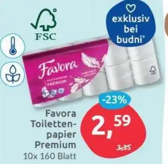 Budni Favora Toilettenpapier Premium Angebot