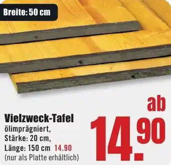 B1 Discount Baumarkt Vielzweck-Tafel Angebot