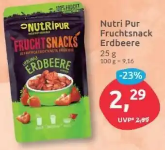 Budni Nutri Pur Fruchtsnack Erdbeere 25g Angebot