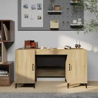 ManoMano Bonnevie - Computertisch,Schreibtisch Sonoma-Eiche 140x50x75 cm Holzwerkstoff vidaXL Angebot