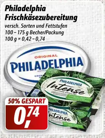 Simmel Philadelphia Frischkäsezubereitung 100-175g Angebot