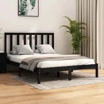 ManoMano Bonnevie - Massivholzbett,Schlafzimmerbett,Doppelbett Schwarz Kiefer 135x190 cm vidaXL Angebot