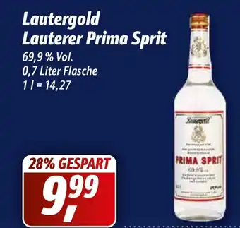 Simmel Lautergold Lauterer Prima Sprit 0,7L Angebot