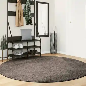 ManoMano Bonnevie - Teppich istan Hochflor Glänzend Grau ø 200 cm vidaXL68635 Angebot