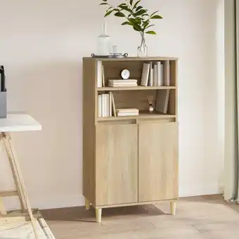 ManoMano Maisonchic - Highboard Sideboard Kommode für Wohnzimmer Küche Sonoma-Eiche 60x36x110 cm Holzwerkstoff DE62192 Angebot